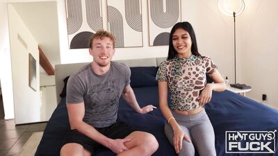 Tight Fit! Fan Favorite Codi Kaladin Can Barely Put His Dick Inside Reina Heart! - free gay porn