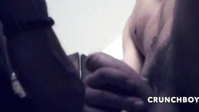Straight boy uses his gay friend to get his balls off - free gay porn