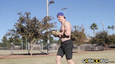 GayHoopla - BTS Zane Penn and Tyler Hanson Play Ball!