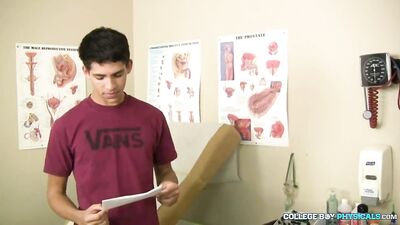 Office visit turns into two gay twinks sucking cocks