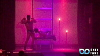 OnlyFans -  Dominic Pacifico - 43 - Daddy and Son, puppy play show, live at @nobhilltheatre @thecaseyeverett @dominicpacifico  pupplay  fetish  bdsm - free gay porn