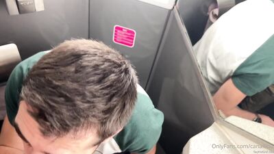 'Train to Paris, @andolini691 needed to empty his balls, I co ' by canaillou from OnlyFans - free gay porn