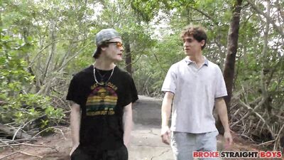 BrokeStraightBoys - Andy Adler Louis Monroe - Outdoor Blow Job Brings Wild Sex - free gay porn