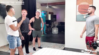 BiGuysFuck - Naughty Kitty Brianna Moore Rides Colombian Hunk Juan Lucas while Jeremiah Cruz