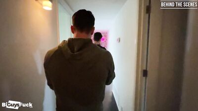 BiGuysFuck - Behind The Scenes - Hot Stripper Caleb Mills Fucks Liam Quinn & Luna Lopez