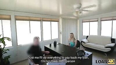 LOAN4K Man grabs camera and organizes porn casting in loan agency