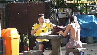 Brazilian Bubble Butt Teen Gets Picked Up From The Street And Gets Her Pussy Destroyed At Home