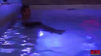 Hot swinger couple met and fuck in hot tub part 1