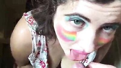 I enjoy swallowing his cum and piss after he makes me gag on his cock in the toilet