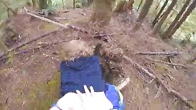 Big juicy ass teasing and fucked in the woods