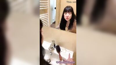 Nympho EXGF in Bathroom
