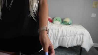 18 Year Old College Slut Sucks a Frat Boys Dick in Her Dorm Room