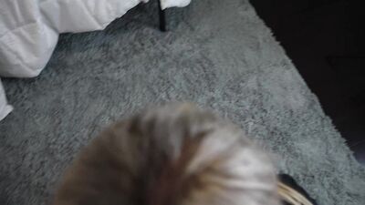 18 Year Old College Slut Sucks a Frat Boys Dick in Her Dorm Room