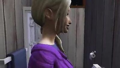 StepSon Fucks Blonde Stepmom After He Masturbated While She taking nap