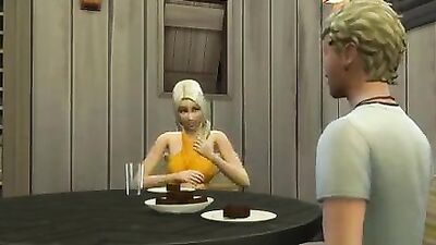 StepSon Fucks Blonde Stepmom After He Masturbated While She taking nap
