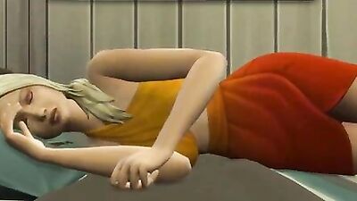 StepSon Fucks Blonde Stepmom After He Masturbated While She taking nap