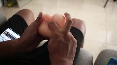 She had an idea when she caught him fucking a plastic ass