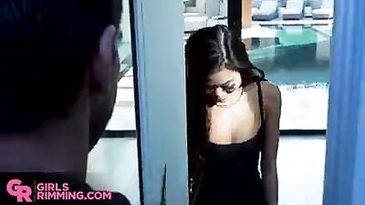GIRLSRIMMING Amazing rimming fun with petite teen asian Vina Sky Johny Castle