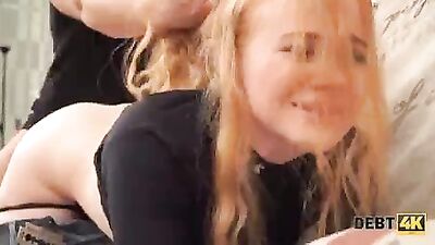 Debt4k Sexy Rose Wild waitress returns money using her hot body
