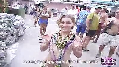 Sexy Florida Bartenders Party & Flash In Skimpy Bikinis