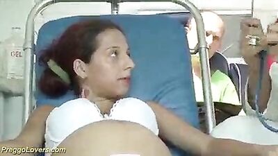 ambulance fuck orgy with two preggo babes