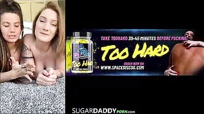 2 Lesbians FUCK Straight for some extra cash! SO BAD!