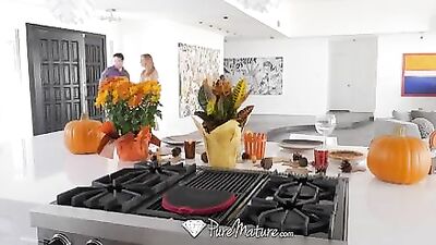PureMature Hot and horny house wife Kate Linn fucks her husband's friend