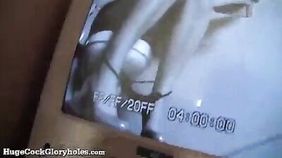 Busty Blonde Sucks Strangers Cock!