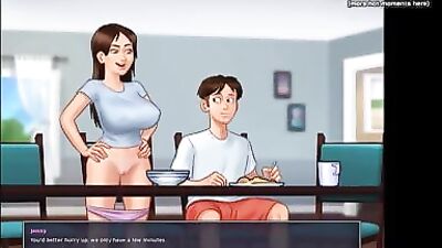 Waking up stepsister and cumming inside her fantastic and hot pussy l My sexiest gameplay moments l Summertime Saga[v0185] l Part 24