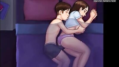 Waking up stepsister and cumming inside her fantastic and hot pussy l My sexiest gameplay moments l Summertime Saga[v0185] l Part 24