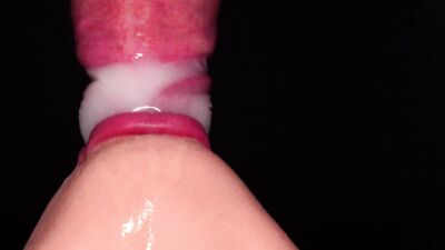 CLOSE UP BEST Bottom View CONDOM BLOWJOB She BROKE the CONDOM and STARTS PLAYING with CUM ASMR 4K