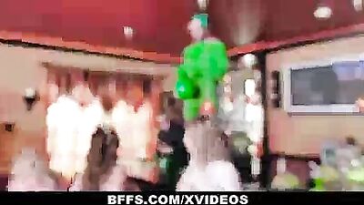 BFFS Three Hot Besties (Katie Kush) (Naomi Blue) (Serena Avery) Enjoying One Hard Cock In An Irish Bar