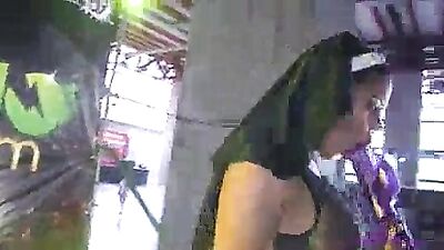 Kesha and Sheila Ortega threesome in public