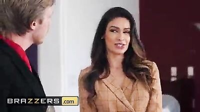 (Katana Kombat) bounces her bubble butt on Johnys big dick Brazzers