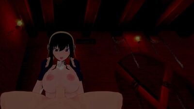 Yor Forger and I have intense sex in a secret room POV Hentai