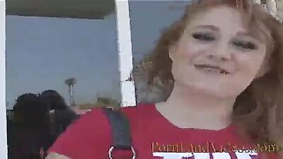 redhead slutty teen with big ass loves sucking