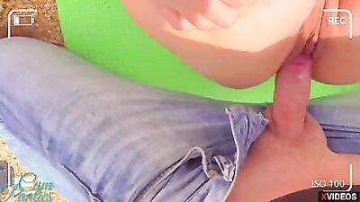Stranger cum in my pussy on the beach