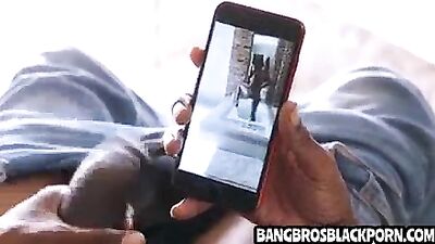 Hottest black teen gets spied on by her stepbro