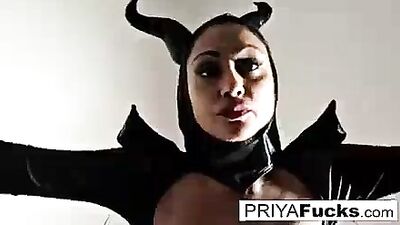 Halloween b tease with Indian MILF Priya Rai