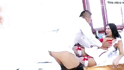 Russian nurse Kira Queen is a nympho craving for big dick (short version)