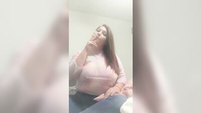 Teen smoke tease