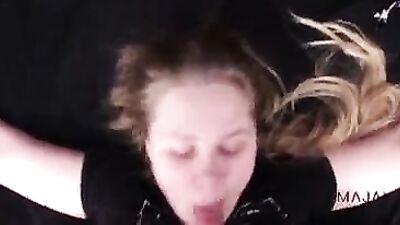 Chubby teen Maja gets punished