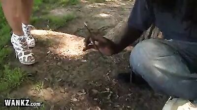 WANKZ Busty Blonde Craves A Big Black Cock!