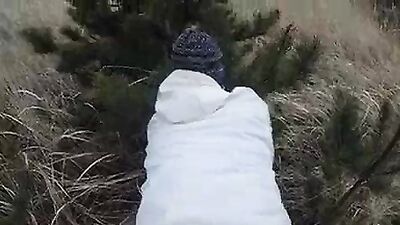 Teasing milf gets her ass fucked at the beach