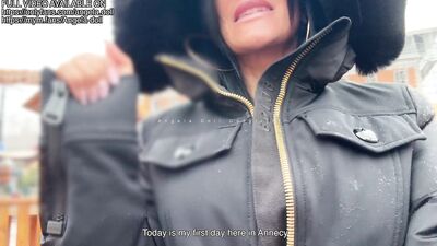 Porn Vlog Escort girl gets her pussy filled with cum by her daddy to pay her vacation
