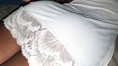 Thick Booty Latina in a Reveling Nightdress after a Heavy Night Pussy Slip POV