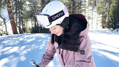 MASSIVE FACIAL FROM A STRANGER fucking my ski instructor vlog