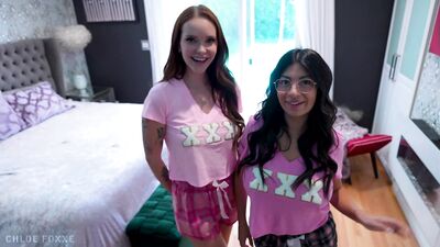 Sorority sluts beg for double creampie Cami Strella Chloe Foxxe Lev Lieben