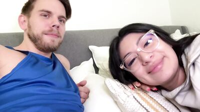 BIG TITTY roommate won t stop yapping so I put my dick in her mouth Cami Strella x Steve Rickz