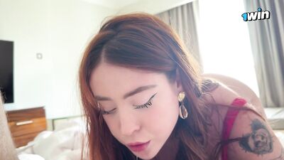 Hot REDHEAD step sister convinced me to FUCK her PERFECT PINK pussy